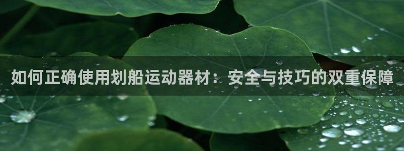 九游体育官网下载平台注册：如何正确使用划船运动器材：安全与技